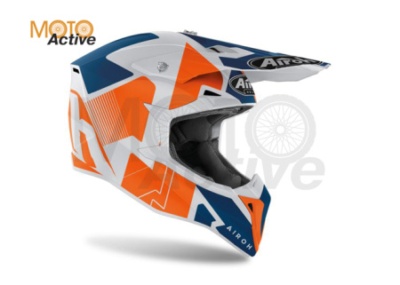 Кроссовый шлем Airoh Wraap Raze Orange Matt